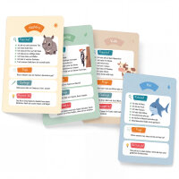 Rate mal – Kartenspiel und Tierquiz für Kinder ab 4 Jahren | Ratespiel zur Sprachförderung mit 48 Tierkarten | Lernspiel für Familie, Kita und Logopädie